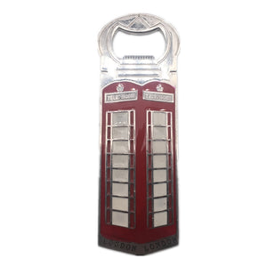 Red Telephone Box London England UK Fridge Magnet Bottle Opener Metal Craft