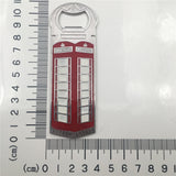 Red Telephone Box London England UK Fridge Magnet Bottle Opener Metal Craft