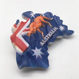 Map Australia Fridge Magnet 3D Resin