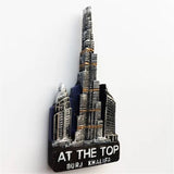 Burj Khalifa Tower Dubai UAE Fridge Magnet 3D Resin