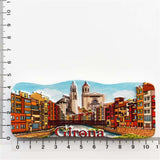 Girona Spain Fridge Magnet 3D Resin