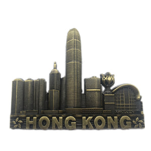 Hong Kong China Fridge Magnet Metal Craft