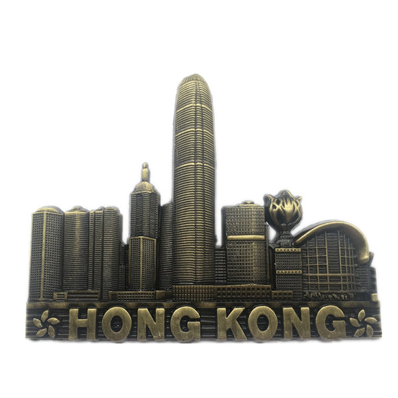 Hong Kong China Fridge Magnet Metal Craft