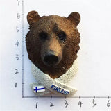 Bear Finland Fridge Magnet 3D Resin