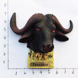 Bison Tanzania Fridge Magnet 3D Resin