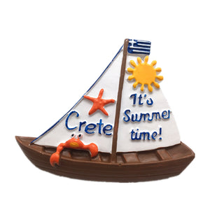 Crete Greece Fridge Magnet 3D Resin