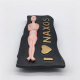 Naxos Greece Fridge Magnet 3D Resin