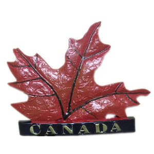 Maple Leaf Canada Fridge Magnet 3D Resin