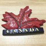 Maple Leaf Canada Fridge Magnet 3D Resin