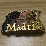 Madrid Spain Fridge Magnet 3D Resin