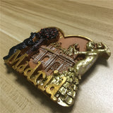 Madrid Spain Fridge Magnet 3D Resin