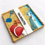 Falmouth England UK Fridge Magnet 3D Resin