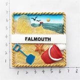 Falmouth England UK Fridge Magnet 3D Resin