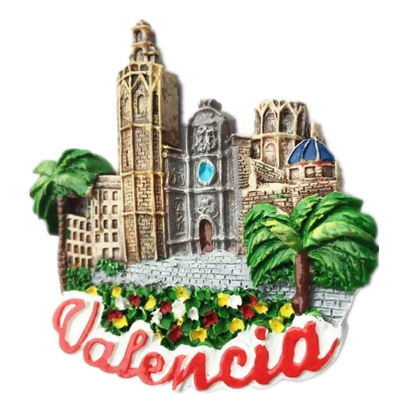 Valencia Spain Fridge Magnet 3D Resin