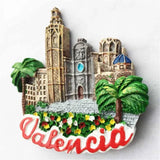 Valencia Spain Fridge Magnet 3D Resin