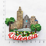 Valencia Spain Fridge Magnet 3D Resin