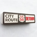 Santa Monica Route 66 USA America Fridge Magnet 3D Resin