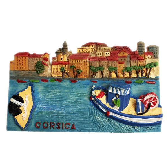 Corsica France Fridge Magnet 3D Resin