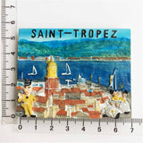 Sanit Tropez France Fridge Magnet 3D Resin