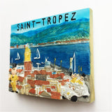 Sanit Tropez France Fridge Magnet 3D Resin