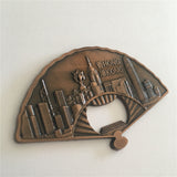 Hong Kong China Fridge Magnet Bottle Opener Metal Craft