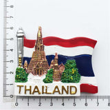 Flag Thailand Fridge Magnet 3D Resin