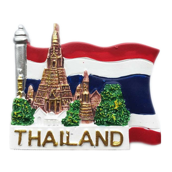 Flag Thailand Fridge Magnet 3D Resin