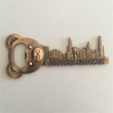 Hong Kong China Fridge Magnet Bottle Opener Metal Craft