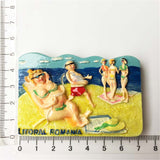 Beach Romania Fridge Magnet 3D Resin