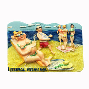 Beach Romania Fridge Magnet 3D Resin