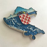 Map Croatia Fridge Magnet 3D Resin