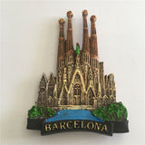 Barcelona Sagrada Familia Cathedral Spain Fridge Magnet 3D Resin