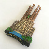 Barcelona Sagrada Familia Cathedral Spain Fridge Magnet 3D Resin