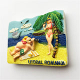 Beach Romania Fridge Magnet 3D Resin