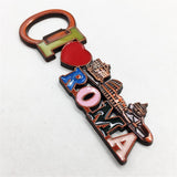 Rome Italy Fridge Magnet Bottle Opener Metal Craft