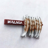 Malaga Spain Fridge Magnet 3D Resin