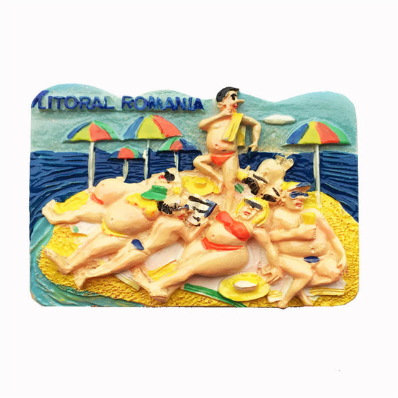 Beach Romania Fridge Magnet 3D Resin