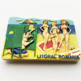 Beach Romania Fridge Magnet 3D Resin