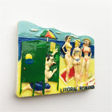 Beach Romania Fridge Magnet 3D Resin