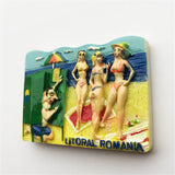 Beach Romania Fridge Magnet 3D Resin