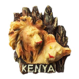 Lion Kenya Magnet 3D Resin