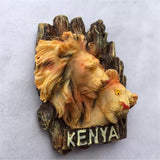 Lion Kenya Magnet 3D Resin