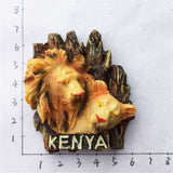 Lion Kenya Magnet 3D Resin