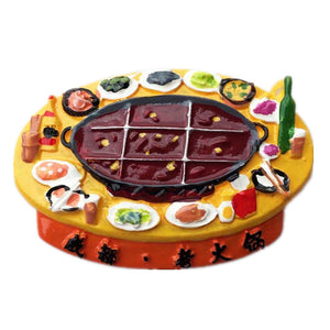 Hot Pot Chengdu China Fridge Magnet 3D Resin