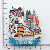 Munich Germany Fridge Magnet 3D Resin