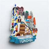 Munich Germany Fridge Magnet 3D Resin