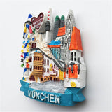 Munich Germany Fridge Magnet 3D Resin