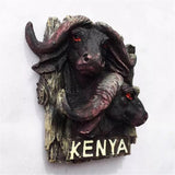 Bison Kenya Fridge Magnet 3D Resin