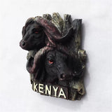 Bison Kenya Fridge Magnet 3D Resin