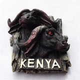 Bison Kenya Fridge Magnet 3D Resin